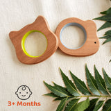 BABYCOV Cute Mouse and Cat Natural Neem Wood Teethers for Babies | Natural and Safe | Goodness of Organic Neem Wood | Both Chewing and Grasping Toy | Set of 2 (Age 4+ Months) - PyaraBaby