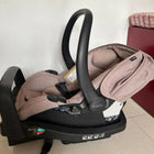 Evenflo LiteMax infant car seat with cushioned newborn support, secure safety harness, lightweight portable design, and comfortable seating for safe baby travel.