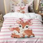 Children's single bed comforter with deer design 