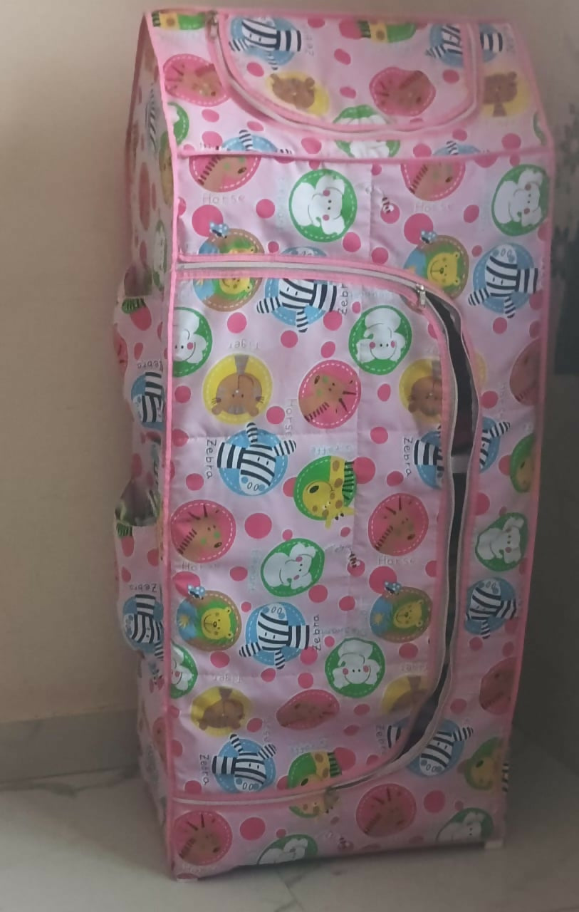 Durable and stylish BABYHUG Multipurpose Wardrobe with spacious compartments for organized storage in your child’s room.