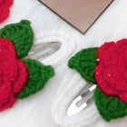 Crochet handmade hair clip