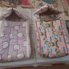 FARETO Baby Wrapper/Baby Nest Combo of 2 in Almost New condition featuring soft, cozy and cushioned designs for wrapping, carrying, supervised resting, and keeping newborns and infants comfortable.
