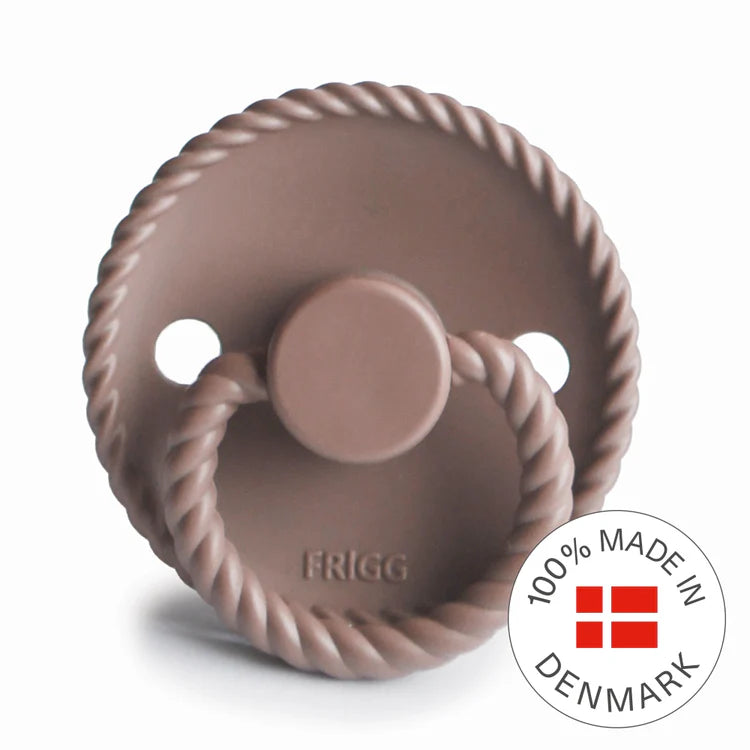 FRIGG Rope Latex Baby Pacifier 0-6M 1-Pack Sepia - Size 1