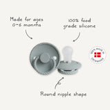 FRIGG Rope Latex Baby Pacifier 0-6M 1-Pack Sepia - Size 1