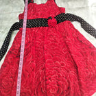 Red cute dress for girls with soft fabric, comfortable fit, stylish design, and charming look for casual wear, parties, or special occasions.