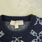 MICHAEL KORS Empire Logo Print Sweater Dress