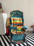 R for Rabbit Lollipop Lite baby stroller/pram with a lightweight foldable design, reclining seat, adjustable canopy, 5-point safety harness, smooth wheels, and storage basket for comfortable travel with babies and toddlers.