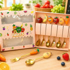 Fruit cutlery set (6-piece) with food-grade stainless steel utensils, ergonomic handles, and a compact design for serving, cutting, and enjoying fruits, desserts, and snacks.