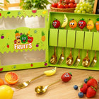 Fruit cutlery set (6-piece) with food-grade stainless steel utensils, ergonomic handles, and a compact design for serving, cutting, and enjoying fruits, desserts, and snacks.