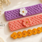 Cute Floral Hair Accessories Set | Soft & Lightweight hair belt combo pack of 3