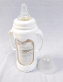 Giggles 210ml Glass Feeding Bottle Dual Handles BPA Free New B089
