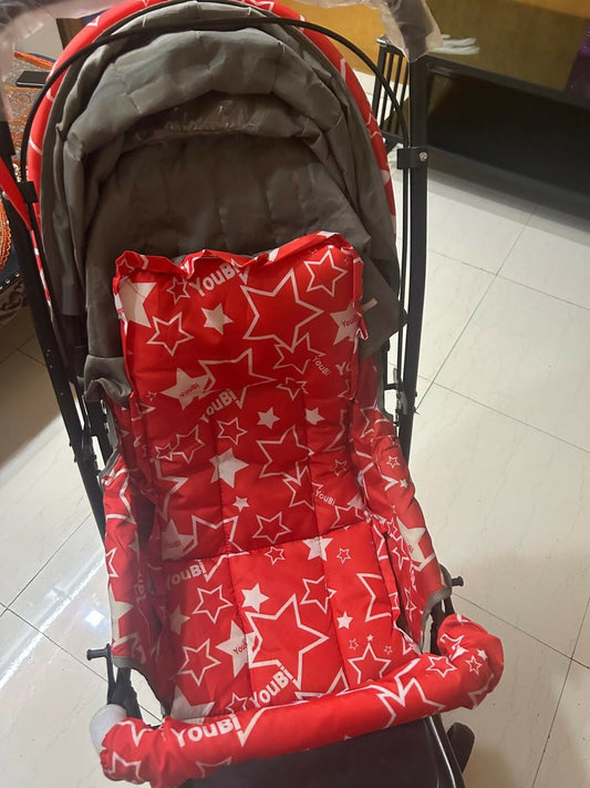 MEE MEE Easy to Push Baby Stroller Pram with Quick One Hand Folding