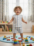 TINY TIGGY 100% Cotton Baby Boy Shirt &  Short Outfit Set
