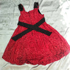 Red cute dress for girls with soft fabric, comfortable fit, stylish design, and charming look for casual wear, parties, or special occasions.