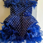 Dress your little one in elegance with this Navy Blue Partywear Frock, perfect for making her shine at any special occasion!