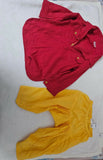 FabIndia Red Kurta & Yellow Pyjama Set – Stylish and comfortable traditional attire for kids, perfect for festivals and celebrations.
