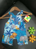 KIDZOVA Dungri Sets/ Dungaree Set, Blue 