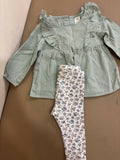 H&M cotton blouse and legging set featuring soft breathable fabric, comfortable fit, coordinated design, and everyday style for babies, toddlers, and young children.
