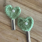 Handmade Crochet Hair Clips for Girls | Cute & Soft Baby Hair Accessories | Colorful Designer Clips