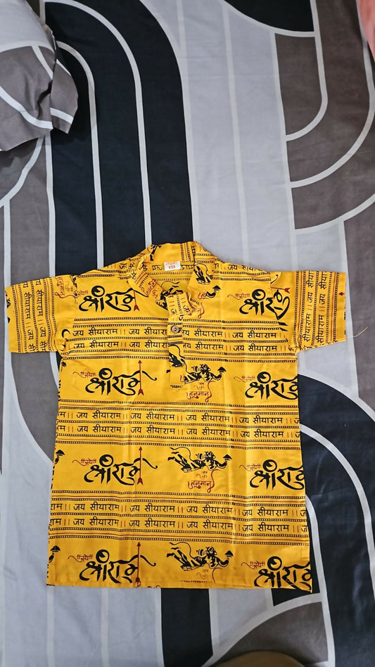 Shop now for Jai Shree Ram T-Shirts for kids, combining comfort and devotional style for every occasion!