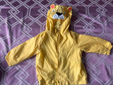 Lion-themed windcheater for kids made from lightweight, wind-resistant fabric with a hood, front zipper, and playful lion design for comfortable outdoor wear.