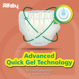 ALFABY Baby Diapers | comfy pants - L Size (62 Pieces)