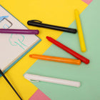 These crayons feature a twistable mechanism that eliminates the need for sharpening. By twisting the bottom of the crayon, you can expose more crayon lead, making it convenient and mess-free.