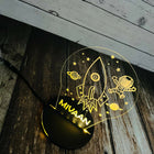 Personalised kids night lamp