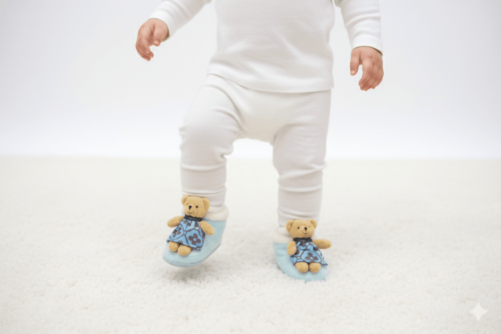 Baby booties cozy and comfortable