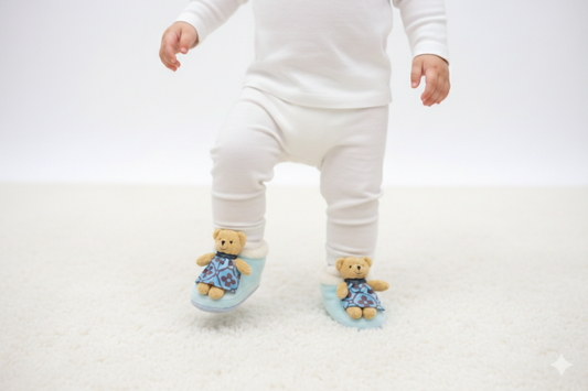 Baby booties cozy and comfortable