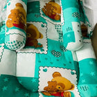 BABYHUG Teddy Print Baby Jumbo Bedding Set With Mosquito Net - Green - PyaraBaby