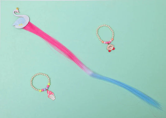 Ilearnngrow Swan Hair Extension