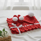 Childsafe Acrylic Yarn Handmade Cap, Booties and Blanket Set