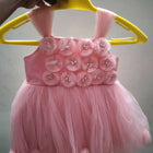 Pink Party Wear Frock For  Baby Girl