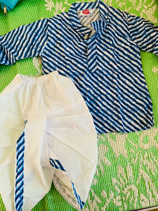 Dress your little prince in style with our Dhoti and Kurta Set for Baby Boy, offering traditional elegance and comfort for special occasions.