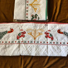 White baby khoya bedding set with traditional Rajwadi embroidery design, soft cushioned and designed for safe newborn sleeping