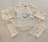 Newborn Complete Clothing Set for Baby Organic Cotton, Colour with Herbal Extracts