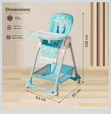 Blue baby high chair 