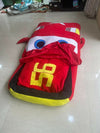 Red Toy Car Bed with Blanket Attached