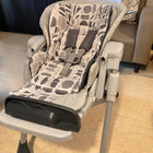 JOIE Mimzy Recline Baby High Chair in Almost New condition featuring a reclining seat, comfortable padded seating, feeding tray, footrest, and sturdy design for convenient everyday feeding and mealtimes.