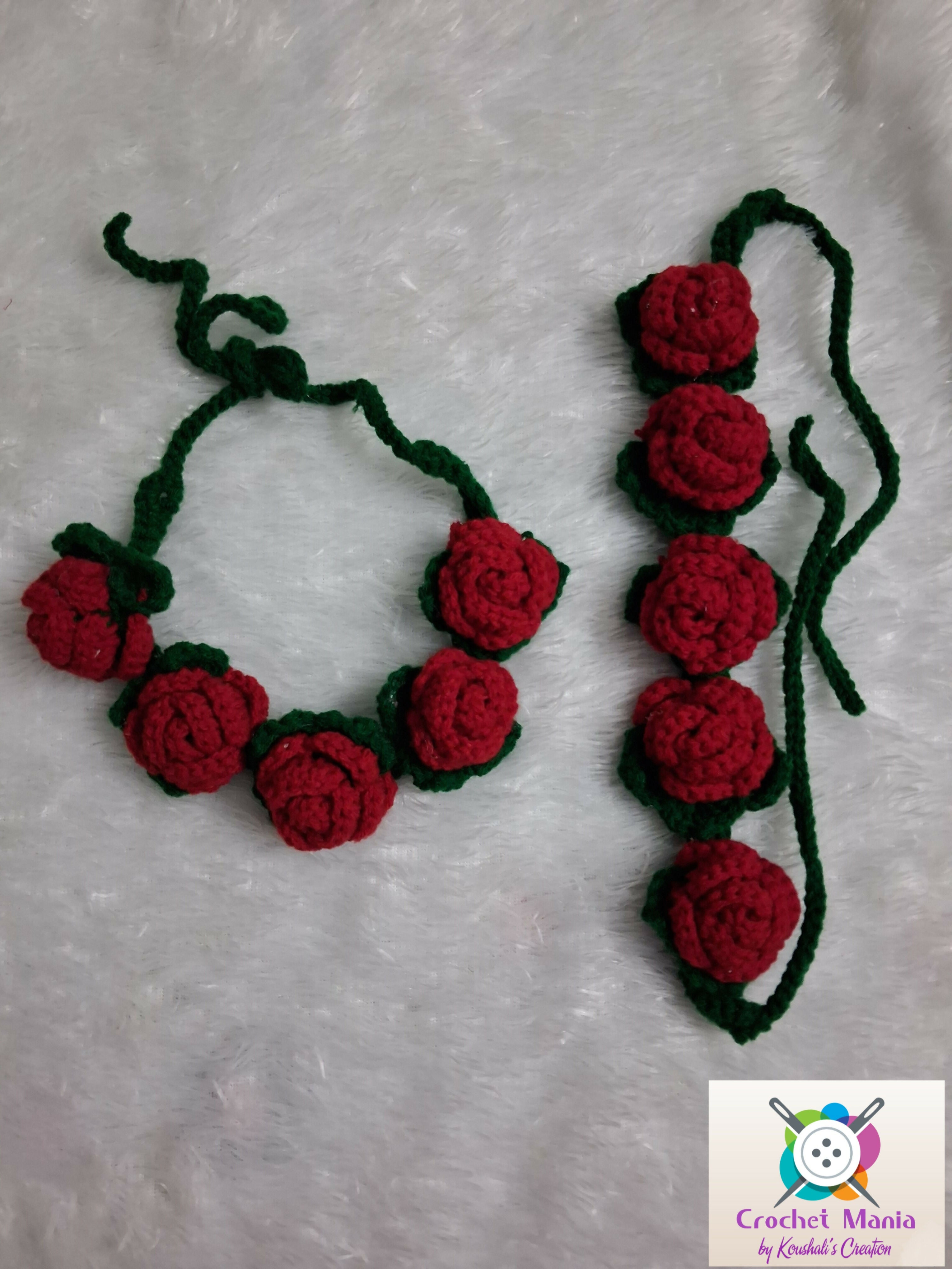 Crochet hair accessories