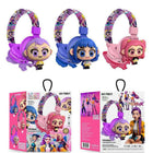 K-POP Theme Wireless Headphones with Bluetooth connectivity, cushioned ear cups, adjustable headband, built-in microphone, and long-lasting rechargeable battery for immersive music and calls.