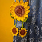 Crochet curtain holder
