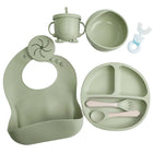 NAUTILUS 9-Piece Silicone Baby Feeding Set – Safe, Durable & Complete Mealtime Solution for Babies & Toddlers