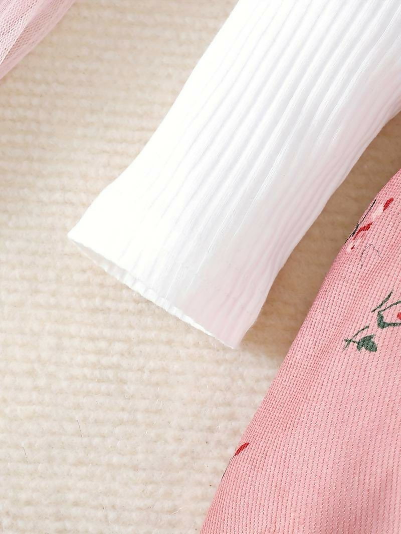 Pink and White Frock/Dress for Baby Girl