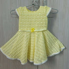 Dress your baby girl in sunshine with the CHERRY CHOCOLATE Dress/Frock in radiant yellow, crafted for sweetness and style.