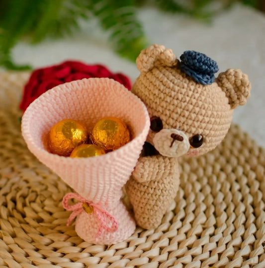 A bundle of love wrapped in sweetness, softness, and blooms.


