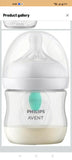 2 philips avent feeding bottle with air free vent