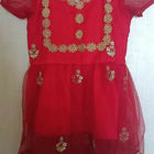 Dress your baby girl in style with our fashionable Kurta and Dhoti Set, designed for comfort and cuteness.