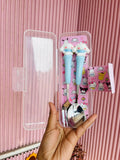 Kids insulated stainless steel cutlery set with child-friendly utensils, durable construction, easy-grip handles, and a portable storage case for school, travel, and everyday meals.